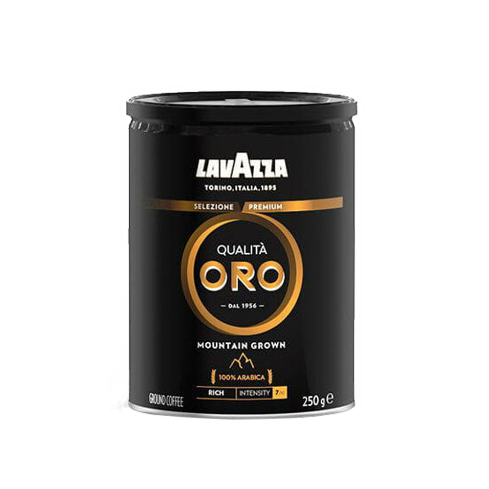 Oro 250. Кофе молотый Lavazza Oro Mountain grown 250г. Lavazza Mountain grown 250 ground. Кофе Лавацца Оро в банке. Кофе Lavazza qualita Oro молотый 250 г.